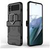ESTH® Custodia per Samsung Galaxy Z Flip4 con 360° Rotante Staffa, [Compatibile con Supporto Magnetico per Auto], Cover Paraurti PC + TPU, Nero