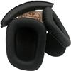 Misodiko - Cuscinetti di ricambio per auricolari Logitech G930 G430 G230 G230 con cavo e senza fili, ricambio per cuffie da gioco Pelle sintetica nera.