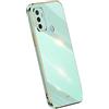 RankOne La Custodia del Telefono è Adatta per OPPO A53 / OPPO A53s (6.5 Inches), Case per Cellulare in Silicone con Telaio Galvanico - Verde