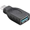 CABLEPELADO Adattatore USB 3.0 Tipo A Femmina a USB Tipo C Maschio, Adattatore USB Tipo A a Tipo C, Velocità di trasferimento Dati: Fino a 5 Gbps, Nero