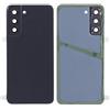 Generico Copri Batteria compatibile con SAMSUNG GALAXY S21 FE G990B SM-G990B retro Posteriore Back Cover Scocca coperchio in plastica rigida + lente con cornice + Biadesivo adesivo perincollato (Grey)