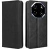GOKEN Cover per Blackview Shark 6 - Portafoglio in Pelle Sintetica con Calamita, Silicone Interno Antiurto, Custodia Libro Flip Magnetica con Slot per Carte e Stand -Nero