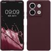 kwmobile Custodia Compatibile con Xiaomi Redmi Note 13 5G Cover - Back Case per Smartphone in Silicone TPU - Protezione Gommata - viola bordeaux