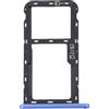 Generico Compatibile con ZTE Blade A52 Try tray Vassoio alloggio porta scheda Dual SIM Card Sim 1 + SLOT SIM 2 o slitta per lettore Memoria Micro Sd (Blu)