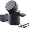 iWALK 3 In 1 Supporto Di Ricarica Wireless Con Rotazione Automatica, Stazione Di Ricarica Con Magnete, 15W Stazione Di Ricarica Wireless Pieghévole Per iPhone 16 15 14 13 12 & Apple Watch & Airpods