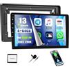 SIXWIN 4+64G Autoradio Android 13 per Audi A4 S4 RS4 8E B6 B7(2000-2009) con CarPlay/Android Auto/Mirror Link,9 Pollici HD TouchScreen Schermo Navigatore WiFi Bluetooth 5.0 RDS/FM 32EQ