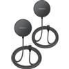GALVANOX Confezione da 2 caricabatterie wireless magnetici per Samsung S26 Ultra, Galaxy S25 S24, compatibile con MagSafe, ricarica con cavo intrecciato rinforzato da 1,8 m, design a basso profilo (USB-C)