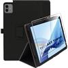 Heioloo Custodia per TECLAST Tablet Artpad Pro 12.7 2025 Cover in Pelle Case, + [1 Pezzi] Vetro Temperato Pellicola Protettiva [Auto Svegliati/Sonno][Supporto Funzione ] [Anti-Scratch]