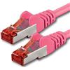 1aTTack.de Cavo Ethernet Cat6 1x 3m RJ45 - LAN Router - magenta | Schermatura SFTP PIMF contro le interferenze; cavo LAN RJ45 per router, switch, PC, console, Smart TV e rete Ethernet