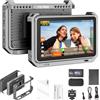 VILTROX DC-X2 DCX2 Camera Monitor External Rig Cage Kit 4K per Fotocamera 6 pollici 2000Nit HD Monitor Camera HDMI,Full HD 1920x1080 IPS,3D LUT con Batteria,Parasole per DSLR Sony Canon Nikon