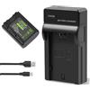 iPrize NP-FZ100 da 2600mAh e caricatore per Sony Alpha A7 IV, A9II, A7R IV, A7S III, A7R III, A7 III, A7C, A7C II, A6600, A6700, FX3, FX30, A7C II, A1, A7R V, A7CR, ZV-E1