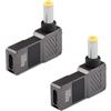 GINTOOYUN 2pcs USB C a Laptop Adattatore di Ricarica Femmina C a Maschio DC 5,5 x 2,5 mm Secchio 20v USB Tipo C ingresso a dc5525 convertitore di alimentazione fino a 100W (DC5525)