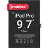 MOBILEX® Batteria A1664 per iPad Pro 9.7 (1 generazione) | 7306 mAh - OEM | Interno Ricambio | Adesivo preinstallato | Capacità originale