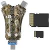 ZOIOT USB3.0 SD Card Reader Trail Camera Viewer fino a 100MB/s in lettura, lettore di schede di memoria portatile per la stagione di caccia Supporto SD/TF per iPhone/Android/Mac/Camera