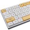JakeTsai 137 tasti PBT Keycap, Keycaps al latte di miele,XDA Profile Dye Sublimazione Keycaps Compatibile 61/64/68/75/84/87/96/104/108 tasti ((inglese)