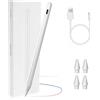 Flintronic Penna Touch per iPad, Penna per iPad(2018-2023), Ricarica Rapida/Sensibile all'inclinazione/Rigetto del Palmo, Compatibile Pro12.9 (3/4/5/6),iPad Pro11(1/2/3/4),iPad Air 4/5th,iPad Mini 6th