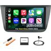 podofo Autoradio [4G+64G] per Seat Altea (2004-2015), Schermo Touch da 9 Pollici Android 13 con CarPlay e Android Auto, BT5.0 WIFI GPS RDS FM EQ
