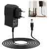 BUZUYIWAR Adattatore 12V 1A/1000mA AC 100-240V 50/60Hz a CC 12V 1A/1000mA 12W Caricatore da parete 5,5x2,1mm, Centro Positivo,
