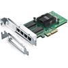 H!Fiber.com 1.25G NIC,Quad RJ45 ports,Scheda di rete Ethernet,1.25GbE CNA,SPEC pari a I350-T4,con Intel I350 Chip,supporto Windows Server/Linux/VMware (non supporto X11, MAC)