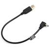SYSTEM-S Mini USB Cavo 90 ° Gradi all' Indietro gewnkelt Angolo Cavo Dati Ricarica Cavo Adattatore 27 cm