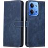 MIKULLE Cover a Libro per Xiaomi Redmi 15C 4G / 5G (6.9), Custodia in Pelle PU e Silicone TPU Bumper, Flip Chiusura Magnetica Caso Portafoglio con Funzione Stand - Blu
