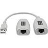 SinLoon USB a RJ45 Estensione Cavo USB 2.0 LAN Adapter Via Cat5e Cavo Connector Up a 150ft Lungo