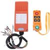Telituny Telecomando W4 per Gru Wireless, Trasmettitore Industriale e Ricevitore a 6 Pulsanti con Arresto di Emergenza, Gamma 100m (420-450MHz), ABS Impermeabile per Gru, Paranchi, Pompe