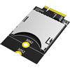 LeHang Scheda SD di Nuova Versione a Adattatore NGFF Key B (Supporta Solo Il Bus USB, Non Il Bus SATA)