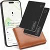 Puiseno Confezione da 2 carte di monitoraggio Air Smart Tag da 1,6 mm, [certificato iOS MFi] Scheda Air Smart Tag compatibile con iOS Find My App, Wallet Tracker in formato carta di credito per portafoglio