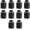 Create idea 10Pcs 3.5mm 3 Pole Stereo Jack Socket 3 Pin Femmina Montaggio a Pannello Connettore Accessori per Elettrodomestici Televisioni Sistemi Stereo sistemi stereo