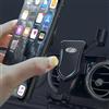 Beerte Supporto telefono auto per Mercedes Benz GLC 2015-2022, Classe C 2015-2020 Supporto telefono regolabile e stabile per smartphone da 4-7 pollici (lega nera)