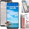 YHX-OU 6.4 Schermo Incell per Samsung Galaxy A32 4G SM-A325F Schermo LCD Set Digitalizzatore Touch Sostituzione dello schermo con Strumento di installazione (Nero+Telaio)