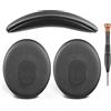 SOULWIT Cuscinetti Auricolari + Archetto, Kit di Ricambio per Bose QuietComfort 3 (QC3) Cuffie (Non adatto a OE1) - Nero