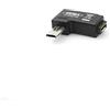 SYSTEM-S 90 ° Gradi Angolo Spina (a Destra) Micro USB a Micro USB OTG Host On The Go Adattatore per dispositivi Dotati di OTG