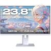 JapanNext Monitor Gaming 23,8 IPS Full HD (1920x1080) 120Hz 0.5ms Bianco | Altezza e inclinazione regolabili (HSP) Altoparlanti integrati G-Sync/FreeSync | Garanzia 2 anni | JN-IPS238G120F-HSP-W