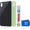MMOBIEL Coperchio Posteriore Vetro Vero Compatibile con iPhone XS 5.8 Pollici (Space Gray) incl. Attrezzi