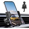 Wennala porta cellulare auto,supporto telefono auto,Per le bocchette,Funzionamento Con Una Sola Mano,Con Versione Più Stabile,Girevole A 360°,Per APPLE Samsung Tutti Gli Smartphone Da 4 A 7 Pollici