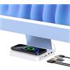 Gewokliy Hub USB C per iMac 61.0 cm 2021/2023/2024, 10 Gbps USB-C*2 & USB-A, lettore SD/TF 15 W Wireless Charge, accessori adattatore per iMac M1 M3 M4