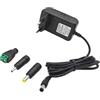 JZK Alimentatore di rete 12 V 1 A, 12 V 1000 mA AC/DC, alimentatore di ricambio con 3 connettori per striscia luminosa LED 5050/3528, router, impianto di allarme