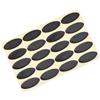 PATIKIL 20pz Ovale Mouse Piedi Pattini Imbottiture 0.7mm Nero | Piedi Sostituzione, per Gioco Mouse