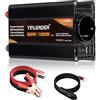 Yinleader inverter 500W DC 12V a 230V AC e 1 presa EU 2 convertitori di tensione per auto USB