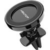 N NEWTOP Supporto ST47 Cerchio Magnetico Bocchette Aria Macchina Chiusura Sicura Universale per Smartphone Cellulare Telefono GPS Auto Camper Caravan Pullman Camion Reggi Orientabile Flessibile