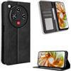 BellaCase Custodia ZTE Nubia Focus 2 5G [Custodia Portafoglio] [Staffa] [Slot per schede] [Flip Cover Magnetica] Compatibile con Lo Smartphone ZTE Nubia Focus 2 5G(Nero)