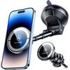 VANMASS Supporto Magnetico Porta Cellulare Auto [2023 Ultimate Magnet] Supporto Cellulare per Accessori Magsafe-Saughandy, Dashboard Vent Windshield Dash Stand per iPhone 14 Pro Max 13 12 Samsung
