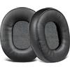 SOULWIT Cuscinetti Auricolari di Ricambio per Audio-Technica ATH-M60X On-Ear Cuffie, Padiglioni con Morbida Pelle Proteica e Schiuma Memory Ad Alta Densità - Nero