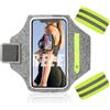 Tadpolez Porta Cellulare Braccio Armband,Porta Cellulare da Corsa Sportiva,Fascia Braccio Porta Smartphone,Fascia da Braccio per iPhone 16 Pro Max/15 Pro/14/13/12 Plus Galaxy S25 Ultra/S24/S23