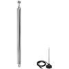 Lunpog Antenna radio portatile di ricambio 7 sezioni 110 cm antenna telescopica compatibile con TV ATSC DVB-T DVB-T2 radio interna portatile ricevitore stereo Bluetooth AV audio Vedio ricevitore home cinema