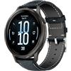 MaEiol 18mm Cinturino Pelle per Garmin Venu 4/Venu 3S 41mm /Garmin Forerunner 265S /Forerunner 255S/255S Music/Vivoactive 4S/Vivomove 3S, Cinturino di Ricambio Orologio per Donna e Uomo - Blu Scuro