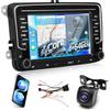 ETLFUCyber 4G+64G Autoradio per VW Volkswagen Jetta Passat Seat Golf Tiguan Skoda Polo, 7 Pollici Touchscreen Senza Fili Carplay & Android Auto RADIO con Bluetooth5.0/32EQ/GPS/WiFi/FM RDS Radio