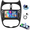 Hodozzy 4GB+64GB Android Autoradio per Peugeot 206 206CC 206SW 1998-2016 per Citroen C2 2004-2008, Hodozzy 6,2 Pollici Touch Screen Carplay Wireless Android Auto GPS Wifi Bluetooth FM/RDS Canbus Telecamera